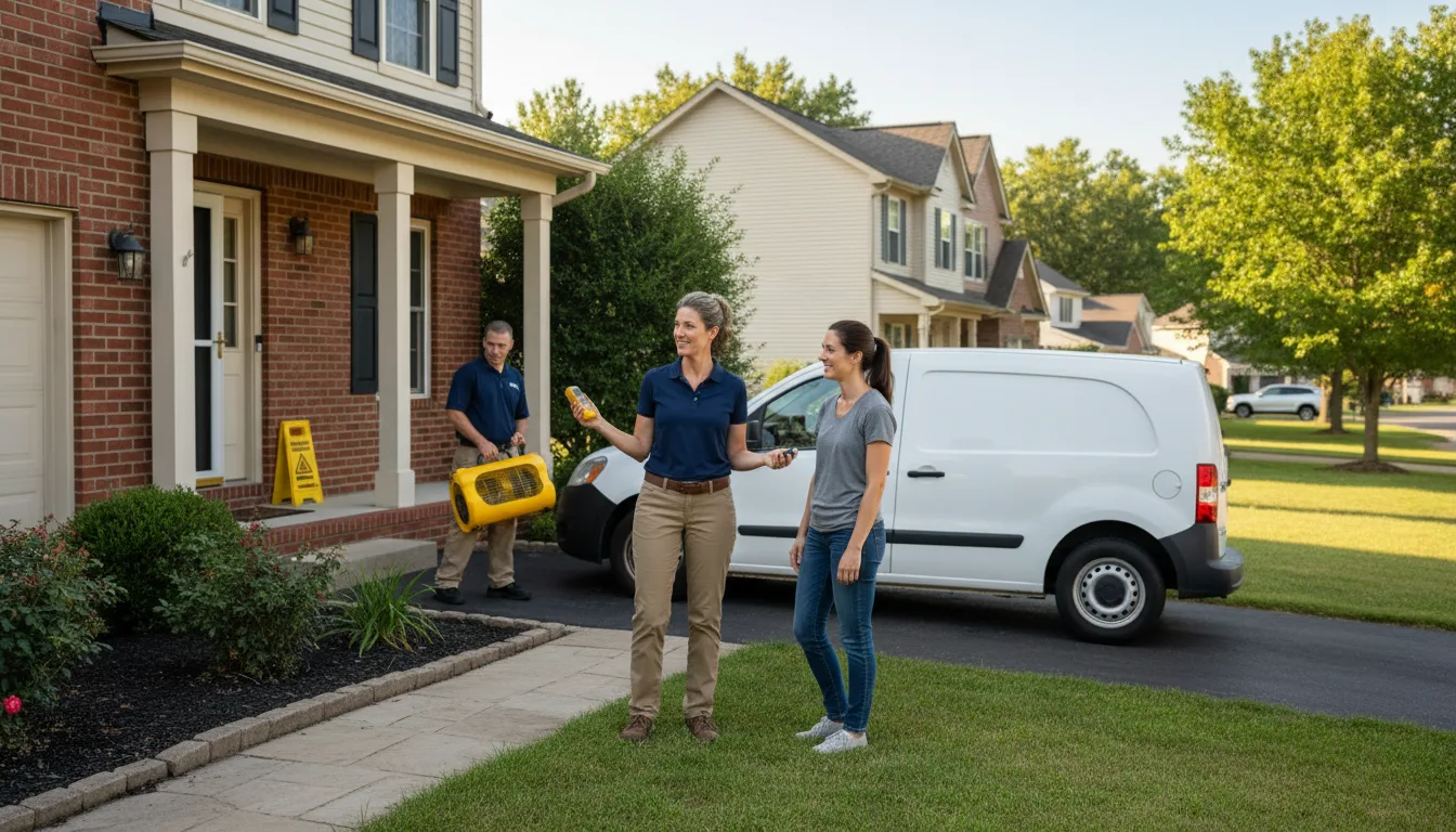 Residential water damage restoration in Walker, LA